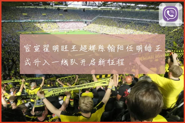 官宣翟明旺王超辉陈翰阳任明皓正式升入一线队开启新征程